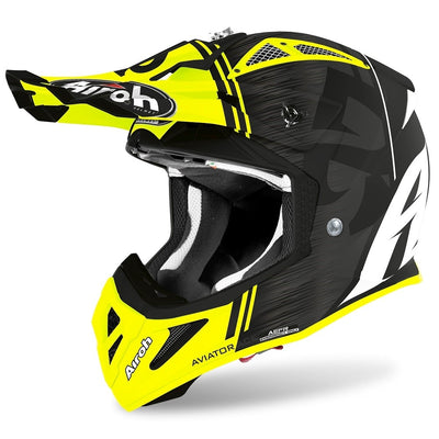 Airoh Aviator Ace Kybon Yellow Matt Helmet