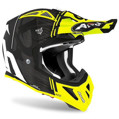 Airoh Aviator Ace Kybon Yellow Matt Helmet