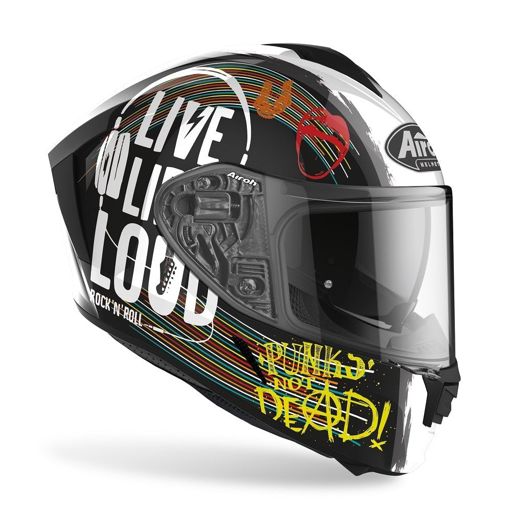 Airoh Spark Rock 'N' Roll Black Gloss Helmet