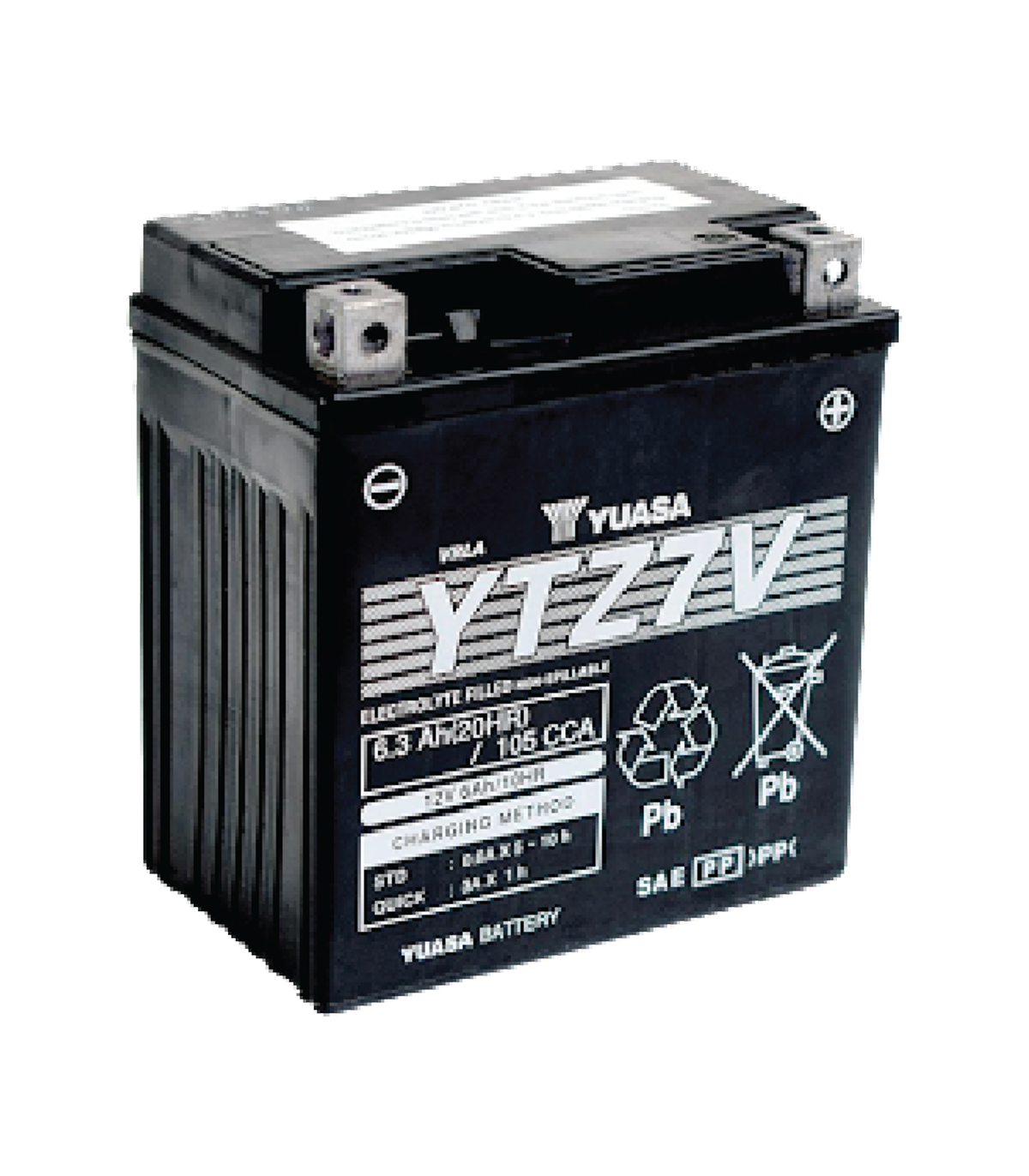 Yuasa YTZ7V Battery (Vietnam, Wet Charged)